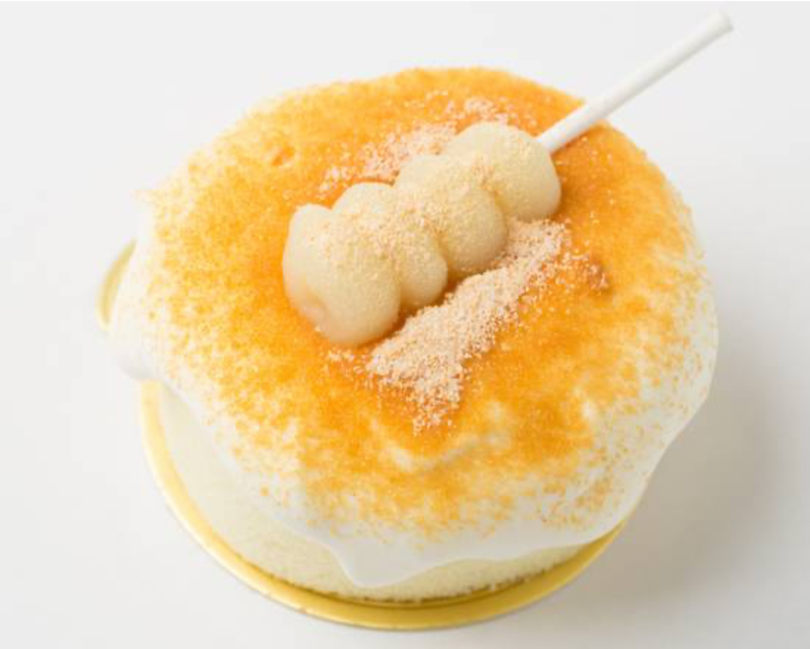 Soy Milk Custard Cake with Mochi