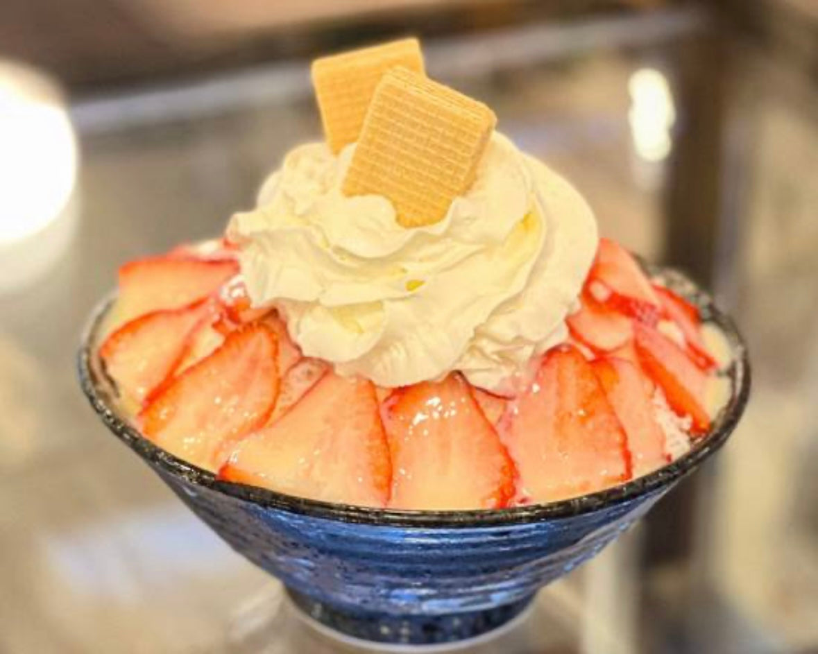 Strawberry & Cream Float Shaved Ice