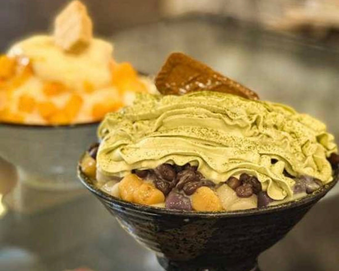 Matcha, Red Bean & Mochi Shaved Ice